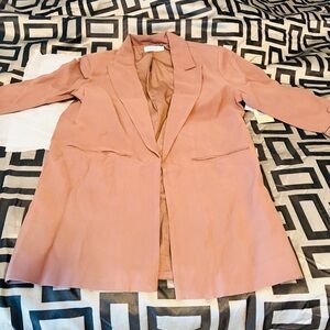 JustFab Dusty Rose Longline Blazer